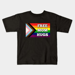 Mom Hugs Pride Flag Kids T-Shirt